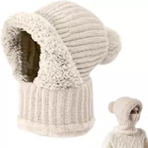 여성용 비니 모자 3 in 1 야외 방풍 스카프 스키 마스크 스케이팅 사이클링 및 등반용