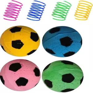 실내 고양이 장난감을 위한 GINFH 골프공 인터랙티브 스펀지 폼 축구공 체험