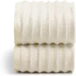 대나무 블렌드 2팩 수건 세트에서 추출한 코시 하우스 컬렉션 럭셔리 레이온 매우 부드럽고 흡수력이