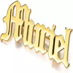 전체 라인스톤 성격 이름 맞춤 브로치 모노그램 이니셜 문자 핀 주얼리 기념