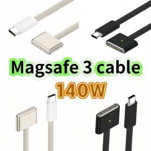 USB-C에서 마그네틱 3 케이블로 변환, 맥세이프 충전 호환, 14인치 맥북 프로 2024 M3 & 맥스, 에어 M용