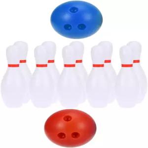 토이비안 2세트 인형의 집 미니어처 볼링공 세트 볼링 게임 장난감 미니 데스크탑 테이블탑 장식 액세서리