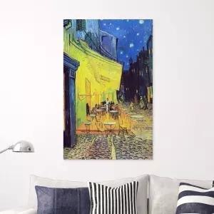 (튼튼)고흐 명화 캔버스액자 밤의 카페테라스그림 수집용 소장용 장식용 인테리어용 미술 벽걸이 장식 용미