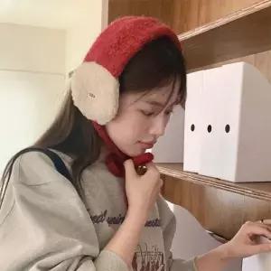 /다잇템 여자 끈 FW 울니트 덤블 귀마개