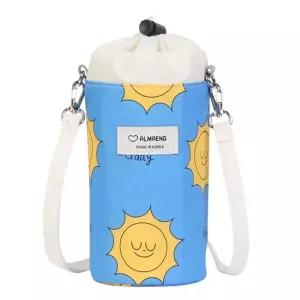 (튼튼)AMBP33 블루물병파우치 병가방 병케이스 보냉 목걸이 병끈파 통파 통가방 통케이스