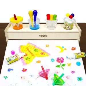 (튼튼)롤페이퍼 거치대 + ( 30m )미술용지 공예 그림 종이 공예용