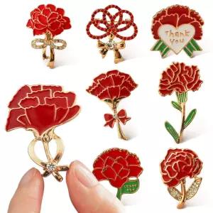 카네이션 브로치 어버이날 스승의날 배지 뱃지 감사 zGr7+4ntE