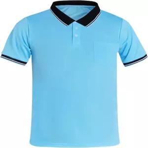 Dxhycc 남자 야구 및 소프트볼 심판 셔츠 반팔 폴로 유니폼