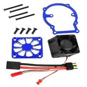 냉각 팬이 장착된 RCMYou RC 모터 히트싱크 1/8 슬레지 4WD 950764 부품 업그레이드 알루미늄 팬 몬스터