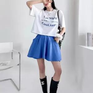 [신상오픈런]큐롯 치마바지 플레어 밴딩스커트 크롭반팔티 셋업 (31994276)