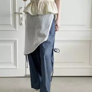 [신상오픈런]레이어드스커트 레이스치마 옆트임 사선 시스루 (30433551)