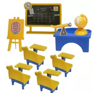 장난감 1 12 인형 집 가구 미니어처 모델 교실 학교 동물 가족 몬테소리 소녀