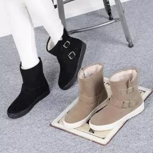 [신상오픈런]하비 통넓은운동화 하이탑스니커즈 여성 버클 털부츠 (28753981)