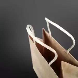 [생활] 내추럴 꼬임끈 크라프트 종이백 20X22cm 옆11cm 10매