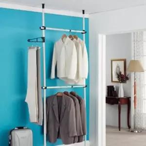 [생활] 공간활용행거 무타공 옷걸이대 시스템행거 옷장만들기 2단