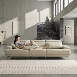 세인트블랑 퓨어케어 실리콘 비건 가죽 이지클린 모듈형 소파 sk 4인용