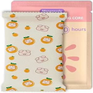 바나나디어 핸드 워머 따뜻한 뜨거운 손 일회용 발과 몸 겨울 필수품 캠핑 10팩(실리콘 단열 커버 40팩