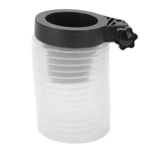 드릴 및 전기 해머용 집진기 대용량 흰색 PVC 고무 커버 스프링 디자인으로 벽 먼지 드릴링 방지