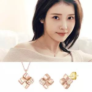 [아이유 PICK] J.Weave 14K 목걸이+귀걸이 세트 (SET-J0-1206)