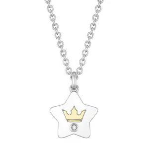 [제이에스티나] [각인서비스] TIARA 키즈 탄생석 목걸이 (JJK1NQ2BF757SC340)