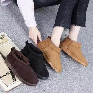 [신상오픈런]겨울숏부츠 둥근코 방한 보온 여성 털신발 세무 (28753973)