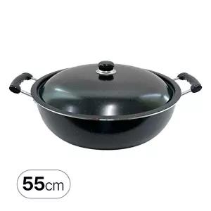 이디나 IH 마블 코팅 튀김솥 55cm 인덕션 직화 가능 뚜껑포함