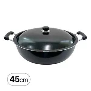 이디나 IH 마블 코팅 튀김솥 45cm 인덕션 직화 가능 뚜껑포함