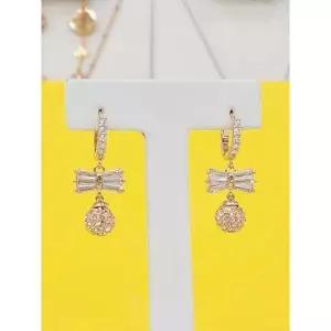 [로뎀쥬얼리]로뎀 세이브존05 Premium 스왈 리본 볼 원터치 귀걸이(골드)2 RRD24020238 (S44783963)