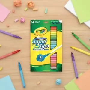 크레욜라 워셔블 마카 수성 가는선 50색 지워지는 컬러펜 마커 사인펜 색칠 유아 미술놀이