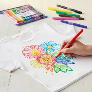 크레욜라 퍼머넌트 마카 12색 염색용 마카펜 마커펜 유아 어린이 미술도구 사인펜 유리 목재