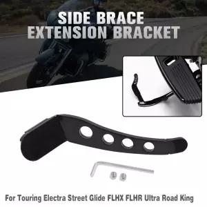 호환 할리 CVO 투어링 일렉트라 스트리트 글라이드 FLHX FLHR 울트라 로드 킹 1991-2022 풋 페달 스탠드 받