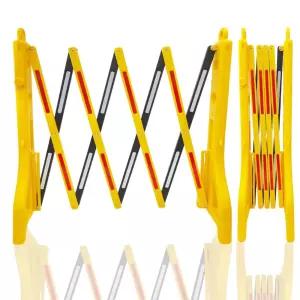 자파드 확장식 안전 바리케이드 접이식 장벽 물 채우기 가중 베이스 조절식 교통 야외 군중 통제