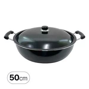 이디나 IH 마블 코팅 튀김솥 50cm 인덕션 직화 가능 뚜껑포함