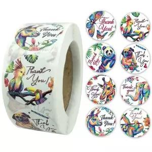 배달 리뷰용 포장 롤 스티커 2롤 답례품 장식 소품 WFLN1Y0