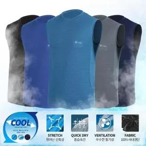 [모로엠] 남성 쿨링 무지 슬리브리스  DMS-TS5-Q4724331