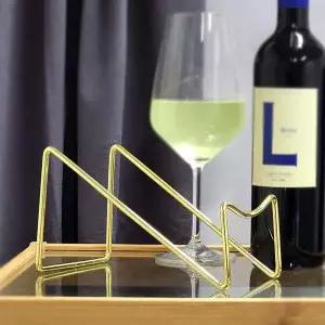 와인랙거치대 스틸 대형 와인 진열대 골드 1구