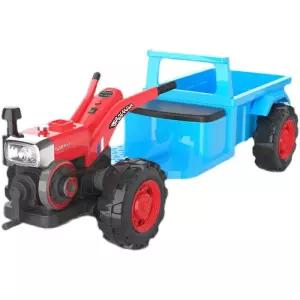 경운기 전동 장난감 오프로드 푸쉬카 완구 사륜 자동차 블루 전동차 듀얼 유아자동차