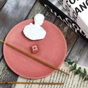 인센스 스틱 홀더 접시형 핑크