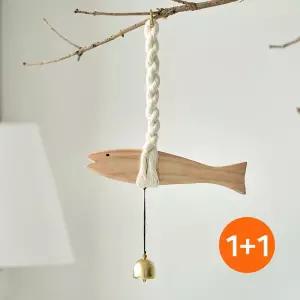 1+1 행운 부르는 액막이 명태 도어벨 문종 풍수지리 개업 집들이 선물