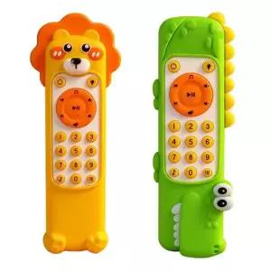 조이키즈 실리콘 커버가 있는 노래하는 멜로디 리모컨 촉감놀이 2종택1)