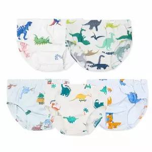 [보리보리/오가닉맘]남아팬티 공룡무늬 남아삼각팬티 5종세트