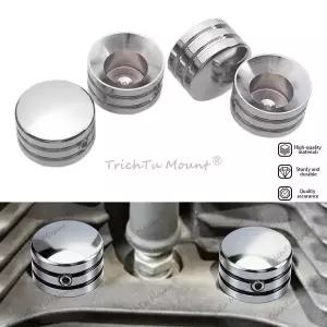 호환  할리 트윈캠 빅 트윈 1340 에보 스포스터 1985년 이후 사이클 용 스파크 플 커버 4개 엔진 헤드 볼트