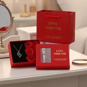 (별별창고) 장미꽃 6송이 선물세트 스승의날 어버이날 용돈박스