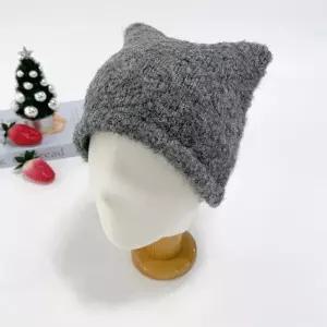 [신상오픈런]니트모자 동물 보카시 귀모양비니 겨울방한모 (29987916)