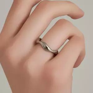 [루메] 남자 여자 공용 내추럴 웨이브 링 반지 LMSTWR002