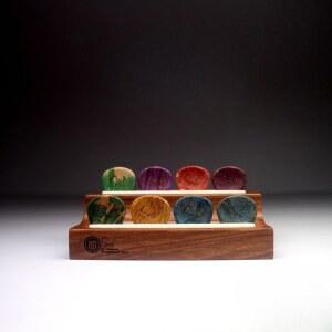 기타 원목 보관함 베이스 백랍나무 랙 일렉 홑겹 스탠드 피킹 홀더 통기타 스탠드 홑겹 피킹 스탠드 백랍나무