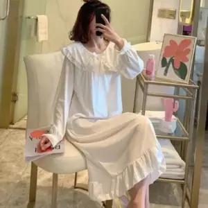 여성 소녀 감성 레이스 귀여운 원피스 잠옷