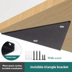 삼각형 선반 브래킷 헤비 듀티 금속 벽 마운트 지지대, 플로팅 장식, 가정 용품 조인트 하드웨어