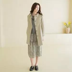 [마담4060]엄마옷 마담4060 코트 여성 데일리 [내추럴포엠]버튼하프트렌치 -YCO2603004-