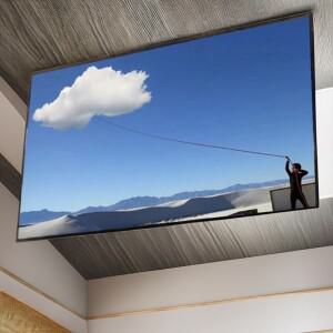 전기식 0-90도 천장 리프트 스탠드 접이식 숨김형 LCD/LED TV용 플립업 마운트